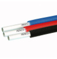 Труба металлопластиковая Henco Standard PEXc-AL-PEXc 20x2 мм в красной гофре бухта 100 м HE 100-020MR