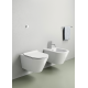 Унитаз подвесной GSI KUBE X 550x360 мм Genius Flush с крепежом белый глянцевый 9413FR511