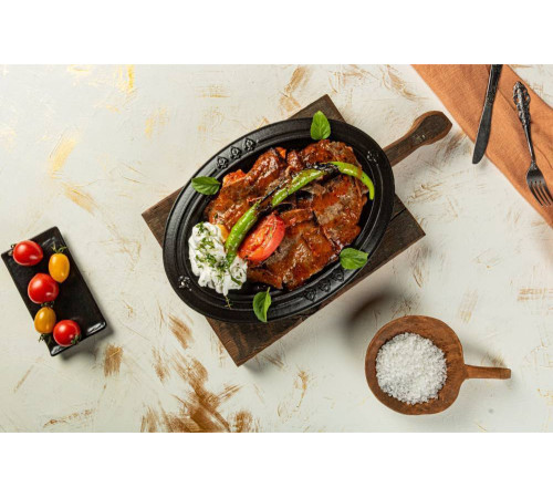 Тарелка овальная Hisar Искандер HS O İSK 2533 BLACK MAT А530033