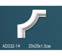 Угловой элемент для молдинга Perfect полиуретан AD332-14