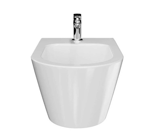 Биде подвесное Kerama Marazzi Plaza Modern 1 отверстие белое глянцевое PLM.bidet.02