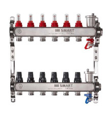 Комплект коллекторов Smart Install с расходомерами и термостатическими клапанами 1 x 3/4 EK 11 выходов 53111S
