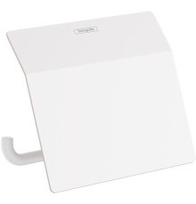 Держатель туалетной бумаги с крышкой Hansgrohe AddStoris матовый белый 41753700