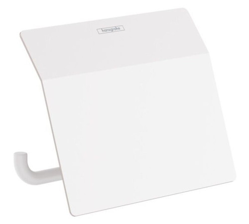 Держатель туалетной бумаги с крышкой Hansgrohe AddStoris матовый белый 41753700