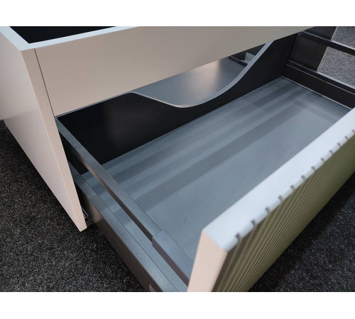 Комплект мебели для ванной Tiffany World Shape 122x52 см подвесной белый матовый SHAP120-B/548001 RAL 9003