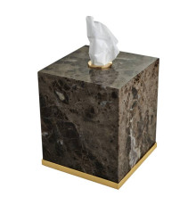 Контейнер для бумажных салфеток 3SC Palace Marmo 13х13х15 см мрамор/золото PA71AEMGD