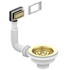 Выпуск для мойки Alveus 114 Gold new с рамкой и заглушкой гофра 1144841