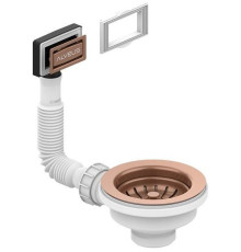 Выпуск для мойки Alveus 114 Copper new с рамкой и заглушкой гофра 1144842