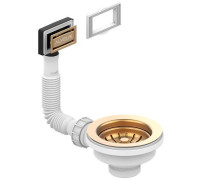 Выпуск для мойки Alveus 114 Bronze new с рамкой и заглушкой гофра 1144844