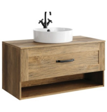 Тумба под умывальник подвесная AQUATON Craft 1000х500х480 мм 1 ящик дуб балтийский CRF0110DB