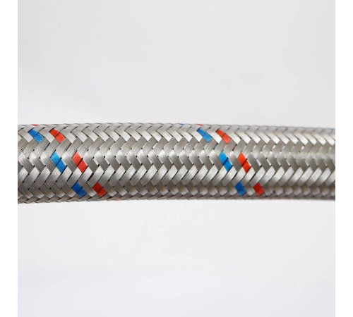 Гибкая подводка антивибрационная Uni-Fitt НВ 1 угловая 60 см DN 25 оцинкованная сталь 505S4406