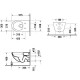 Комплект унитаз подвесной Duravit Architec Rimless 57х36 см и сиденье с микролифтом 45726900A1