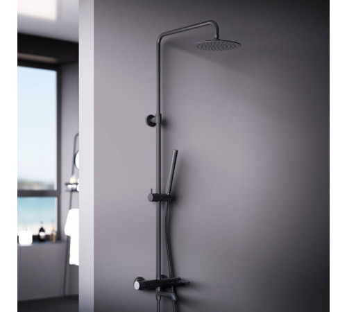 Душевая система Damixa Scandinavian Pure черный матовый 936740300