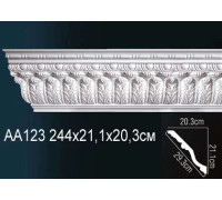 Карниз потолочный Perfect AA123 полиуретановый с рисунком AA123