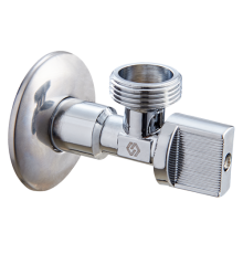 Кран шаровой угловой Högert Premium 1/2 x 3/4 НН PN 10 бабочка приборный BV4640405