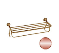 Полотенцедержатель-полка Daniel Revival с 2 крючками подвесной 65 см медь REPS980 vr 64