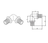 Угольник 90° REHAU RAUTITAN LX 20 11691241001