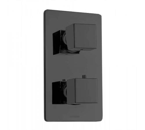 Термостат для душа Bossini Cube встраиваемый черный матовый Z00061.073