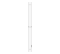 Полотенцесушитель электрический Primoclima Sol R E White 120x6 2 секции Sol R E White 120*6 2