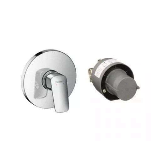 Смеситель для душа hansgrohe Logis однорычажный скрытого монтажа хром 71666000