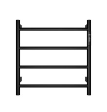 Полотенцесушитель электрический AQM 475474 с терморегулятором черный матовый AQM3124MB