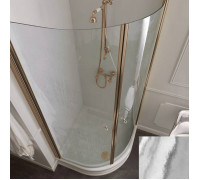 Душевое ограждение Kerasan 80х80х187 см четверть круга профиль бронза стекло прозрачное 9158T3
