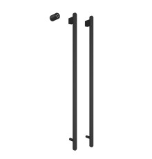 Полотенцесушитель электрический AQM 1000456 встраиваемый черный матовый AQM3132MB