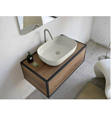 Раковина накладная Scarabeo Glam 56x39 см без отверстия для смесителя Pearl 1804/41