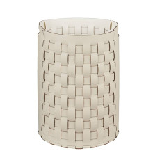 Корзина для белья круглая ADJ Bottega 40х57 см панна котта/белый 1057.16/10