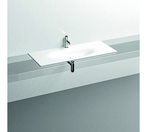 Раковина Kerasan Shape 122х52 см встраиваемая 1 отверстие белый матовый 548030