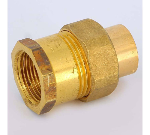 Разъемное соединение Viega 94343G пайка — внутренняя резьба с плоской прокладкой 22х3/4 117399