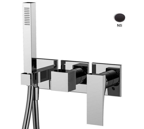 Смеситель для душа встраиваемый FIMA Carlo Frattini Zeta черный матовый F3989X8NS