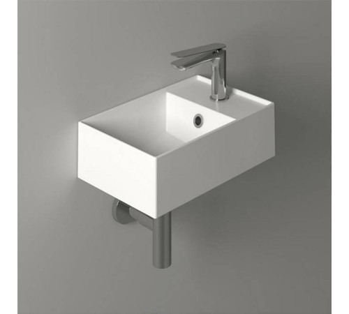 Раковина Simas Agile 40х27 см 1 отверстие белая AG40 bi