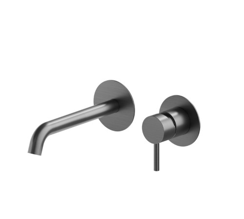 Смеситель для раковины Newform X-STEEL 316 встраиваемый внешняя часть PVD Brushed gun metal 69628EX.59.064