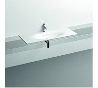 Раковина Kerasan Shape 122х52 см встраиваемая 1 отверстие белый глянцевый 548001