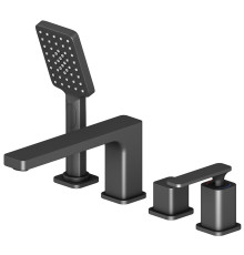 Смеситель на борт ванны Timo Torne на 4 отверстия комплект черный 4330/03Y