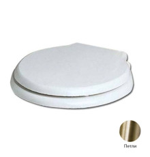 Сиденье для унитаза Azzurra Jubilaeum микролифт белый/бронза 1800/F bi/br