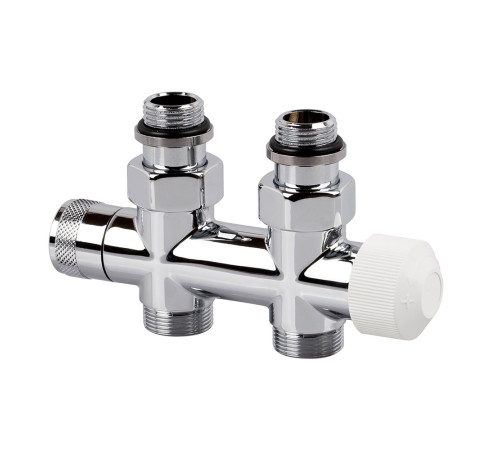 Узел нижнего подключения термостатический SR Rubinetterie прямой 1/2 x 3/4 E хром 0686-1500C0E0