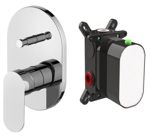 Смеситель для душа Splendy Rest на 2 потребителя черный матовый RE204U1K2BM