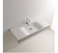 Раковина Kerasan Cento 100х45 см 1 отв. белый 355001