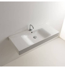 Раковина Kerasan Cento 100х45 см 1 отв. белый 355001