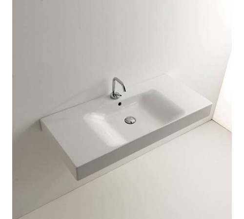 Раковина Kerasan Cento 100х45 см 1 отв. белый 355001