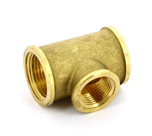 Тройник латунный Tiemme 1x3/4x1 ВР 1500087