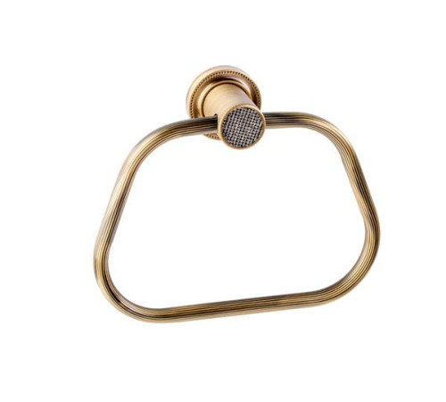 Полотенцедержатель кольцо Boheme Royal Cristal бронза 10925-BR