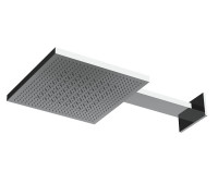 Верхний душ с держателем ALMAR Velvet Rain 300 х 300 мм 2 режима нержавеющая сталь E044277.MS