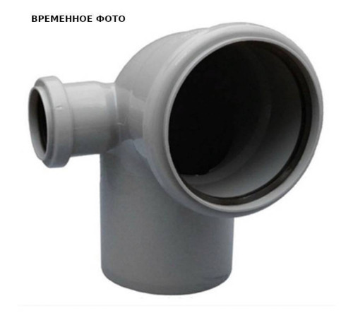 Отвод канализационный Ostendorf HT 110x50 мм 87° левый 115770