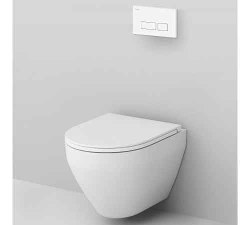 Комплект инсталляции AM.PM с подвесным унитазом FlashClean, сиденьем микролифт и клавишей IS47001.701700