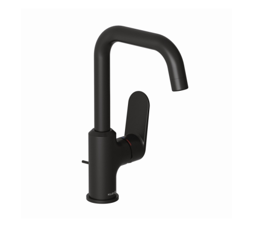 Смеситель для раковины Kludi X1 85 без донного клапана черный матовый 320273975