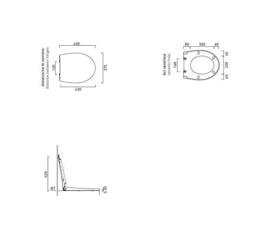 Сиденье для унитаза Catalano Italy с микролифтом быстросъемное 0751100001