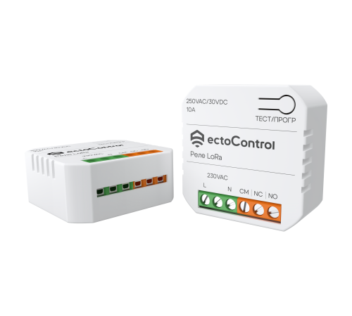 Реле беспроводное ectoControl LoRa ES-RELW-01